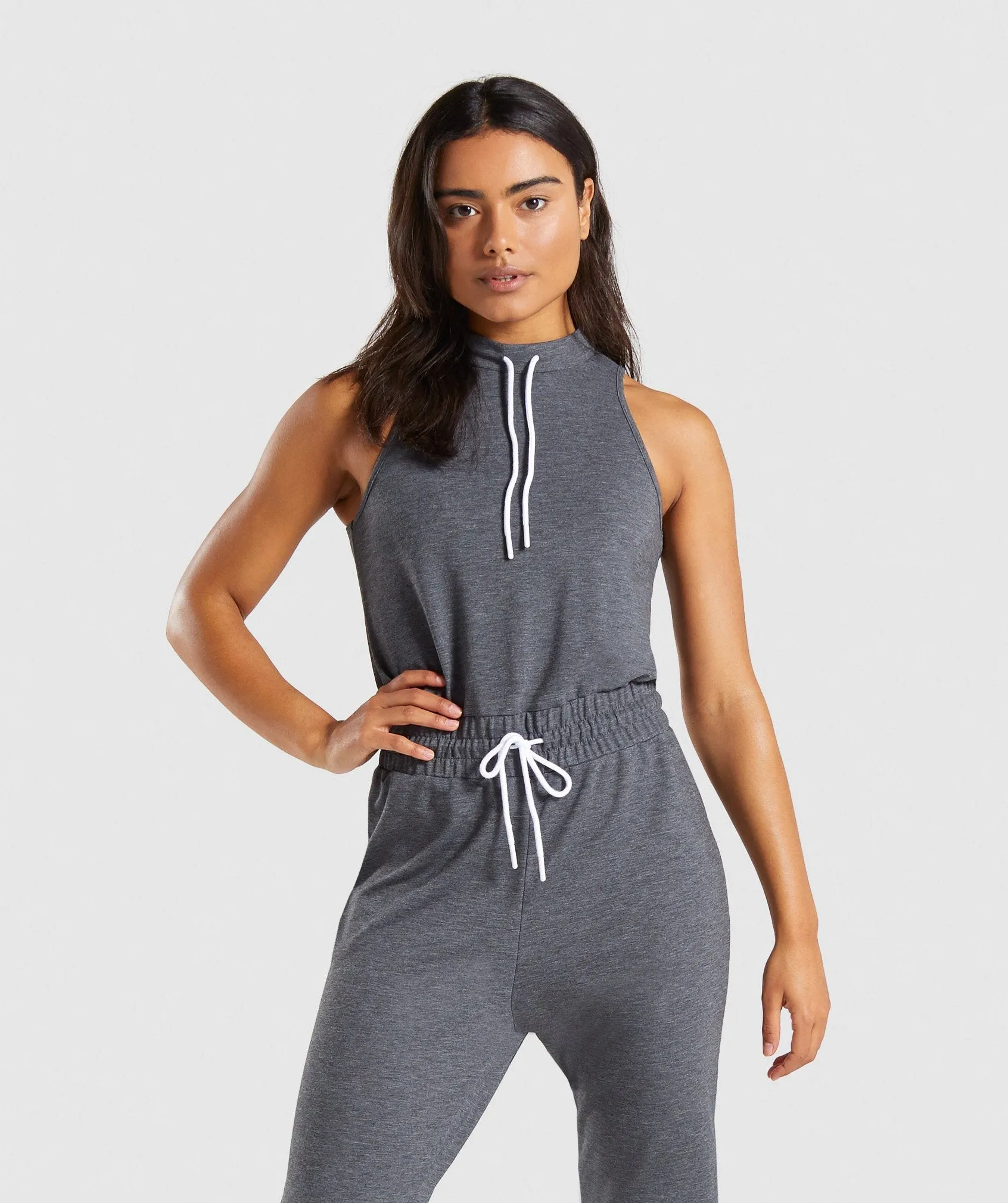 Gymshark Solace Jumpsuit - Charcoal Marl