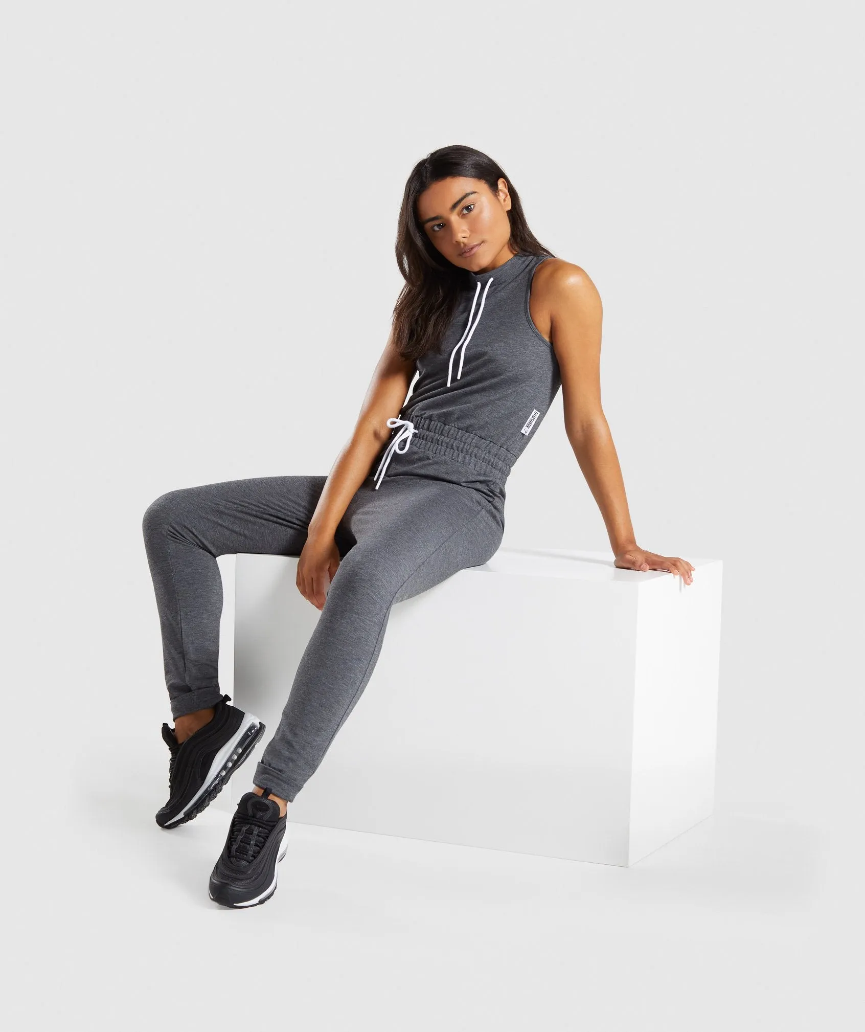 Gymshark Solace Jumpsuit - Charcoal Marl