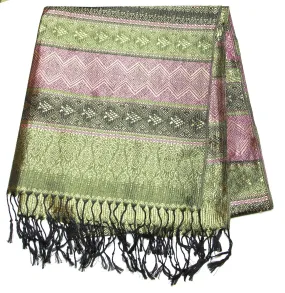 Hand Made Pashmina Shawl Scarf Green