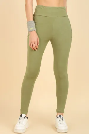 High Waist Green Mom Legging