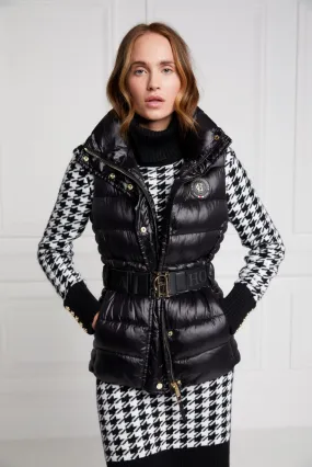 Holland Cooper Valais Quilted Ladies Gilet in Black