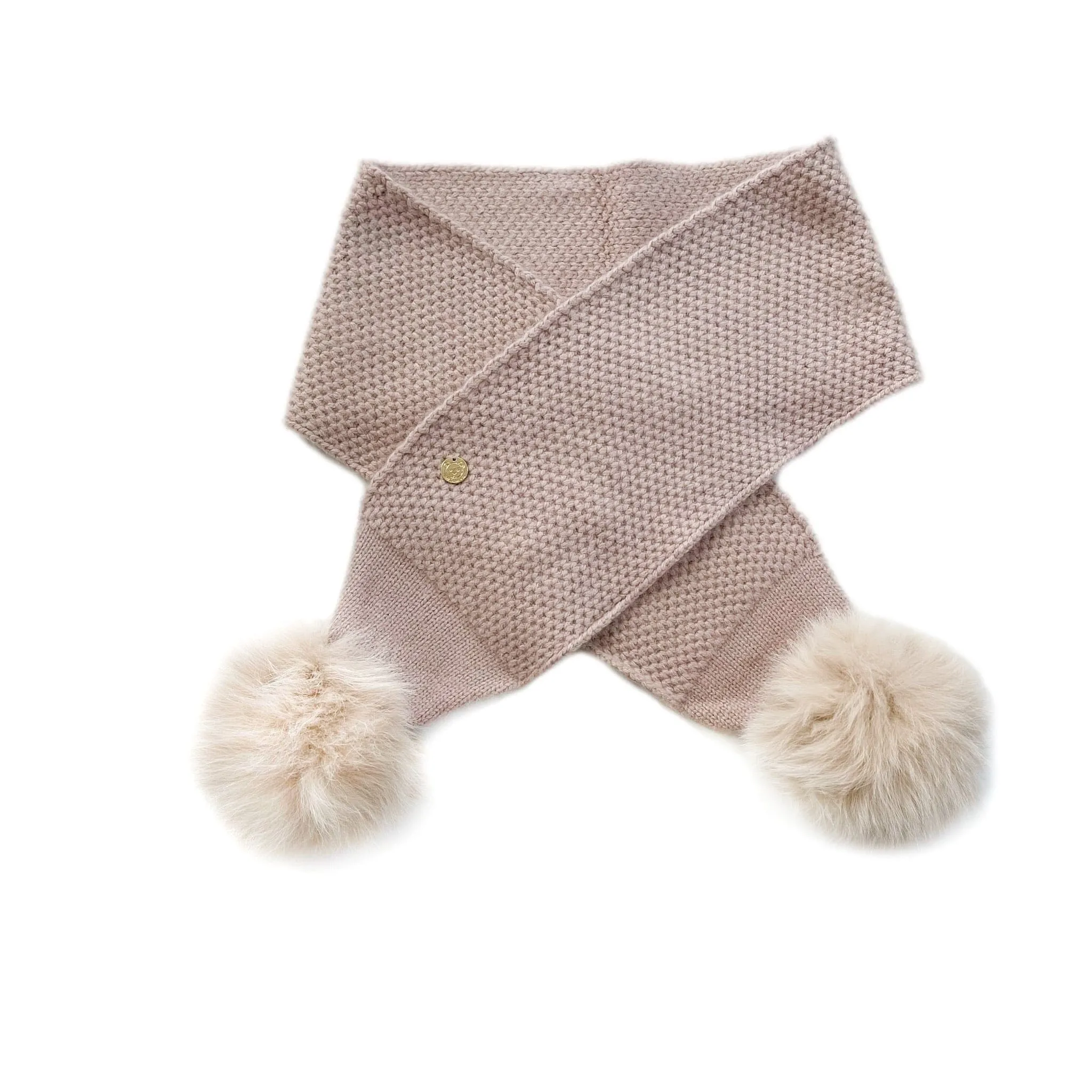 Honeycomb Dusty Pink Cashmere Scarf