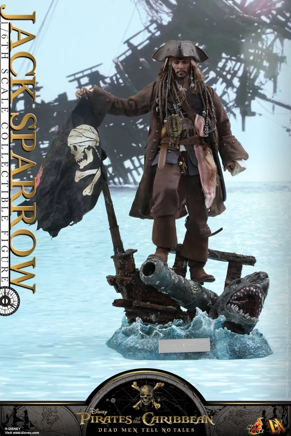 Hot Toys – DX15 – Pirates of the Caribbean: Dead Men Tell No Tales –  Jack Sparrow Collectible