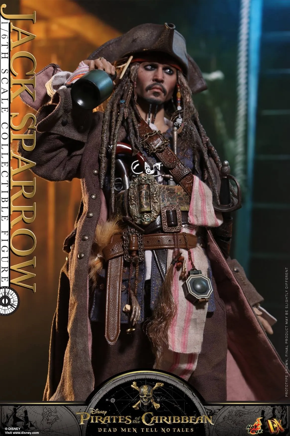 Hot Toys – DX15 – Pirates of the Caribbean: Dead Men Tell No Tales –  Jack Sparrow Collectible