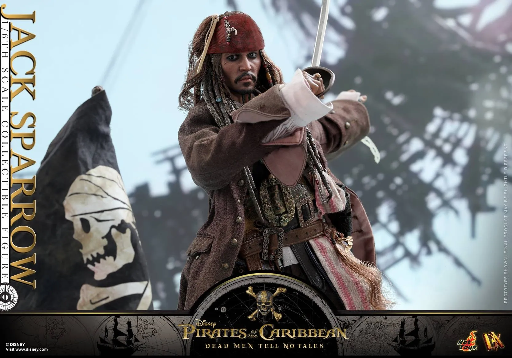 Hot Toys – DX15 – Pirates of the Caribbean: Dead Men Tell No Tales –  Jack Sparrow Collectible