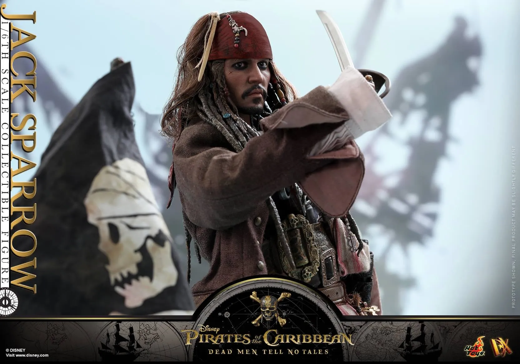 Hot Toys – DX15 – Pirates of the Caribbean: Dead Men Tell No Tales –  Jack Sparrow Collectible