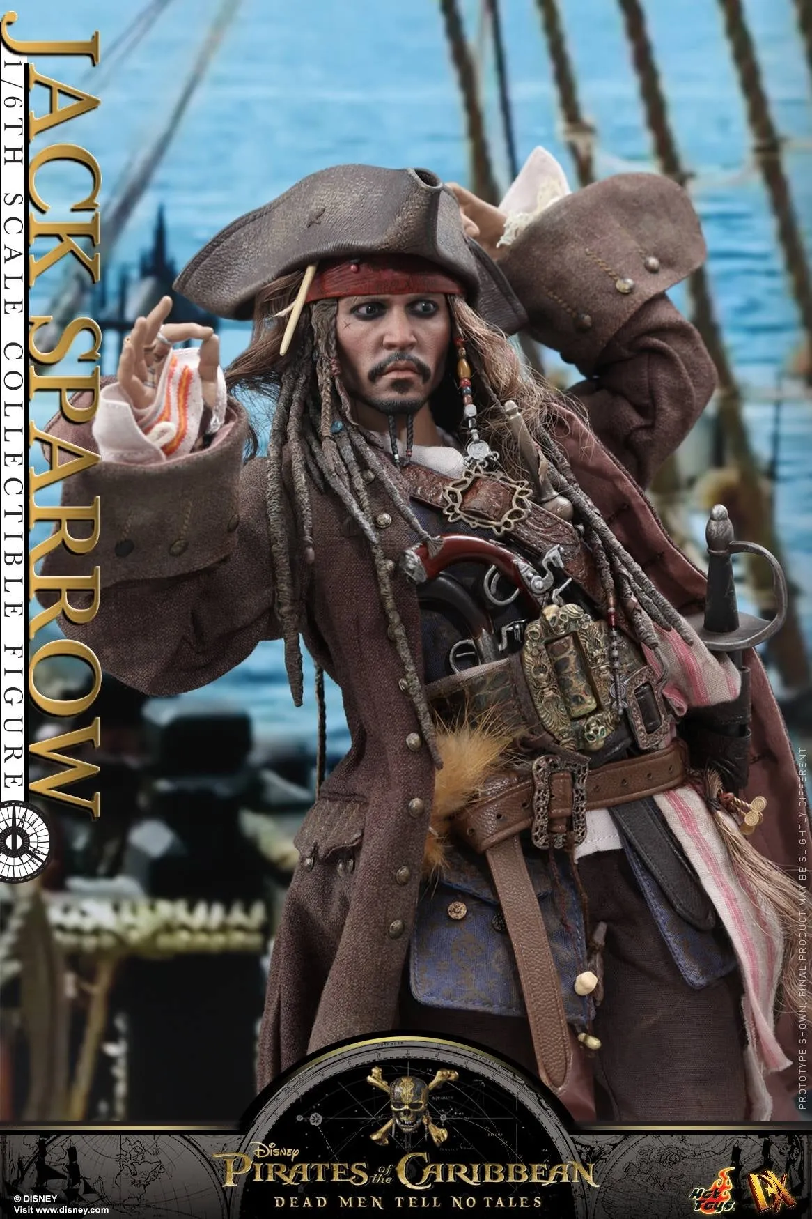 Hot Toys – DX15 – Pirates of the Caribbean: Dead Men Tell No Tales –  Jack Sparrow Collectible