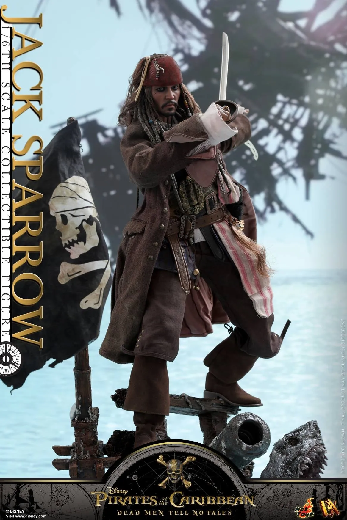 Hot Toys – DX15 – Pirates of the Caribbean: Dead Men Tell No Tales –  Jack Sparrow Collectible