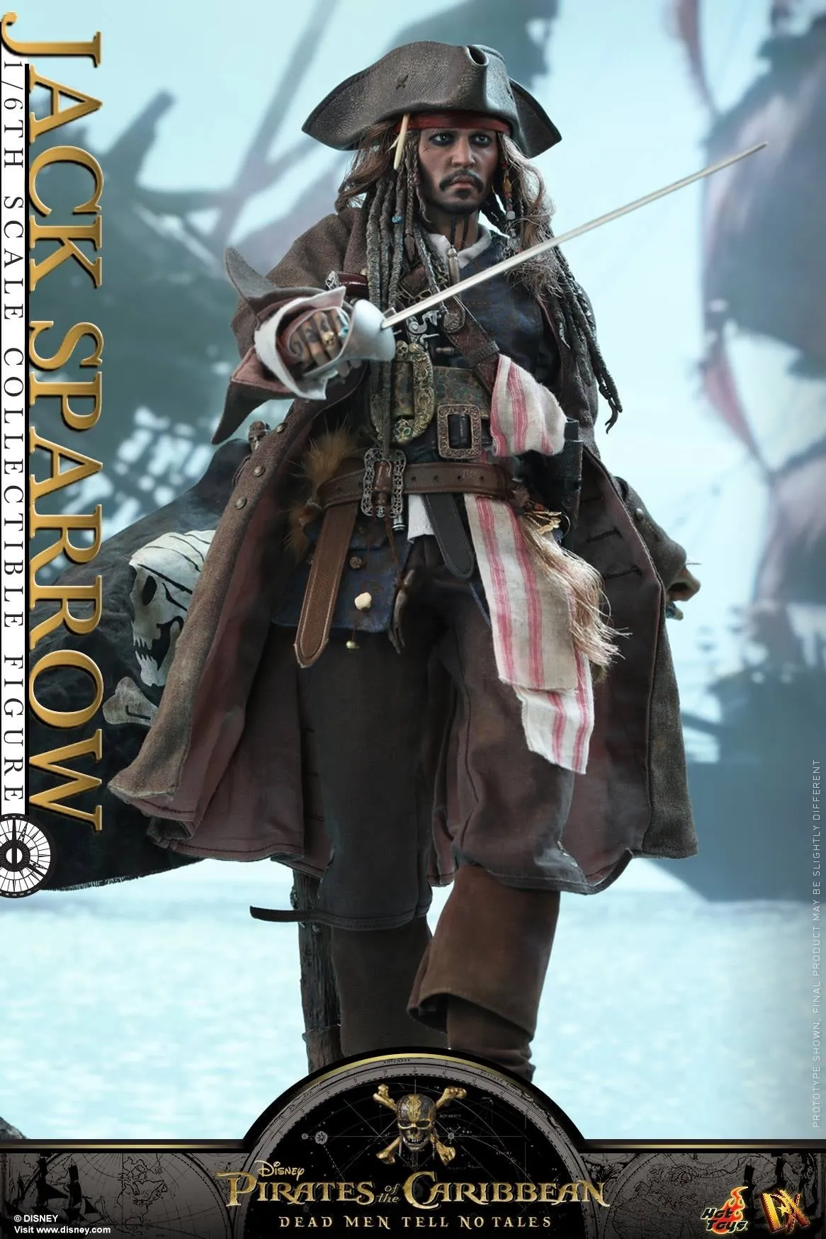 Hot Toys – DX15 – Pirates of the Caribbean: Dead Men Tell No Tales –  Jack Sparrow Collectible