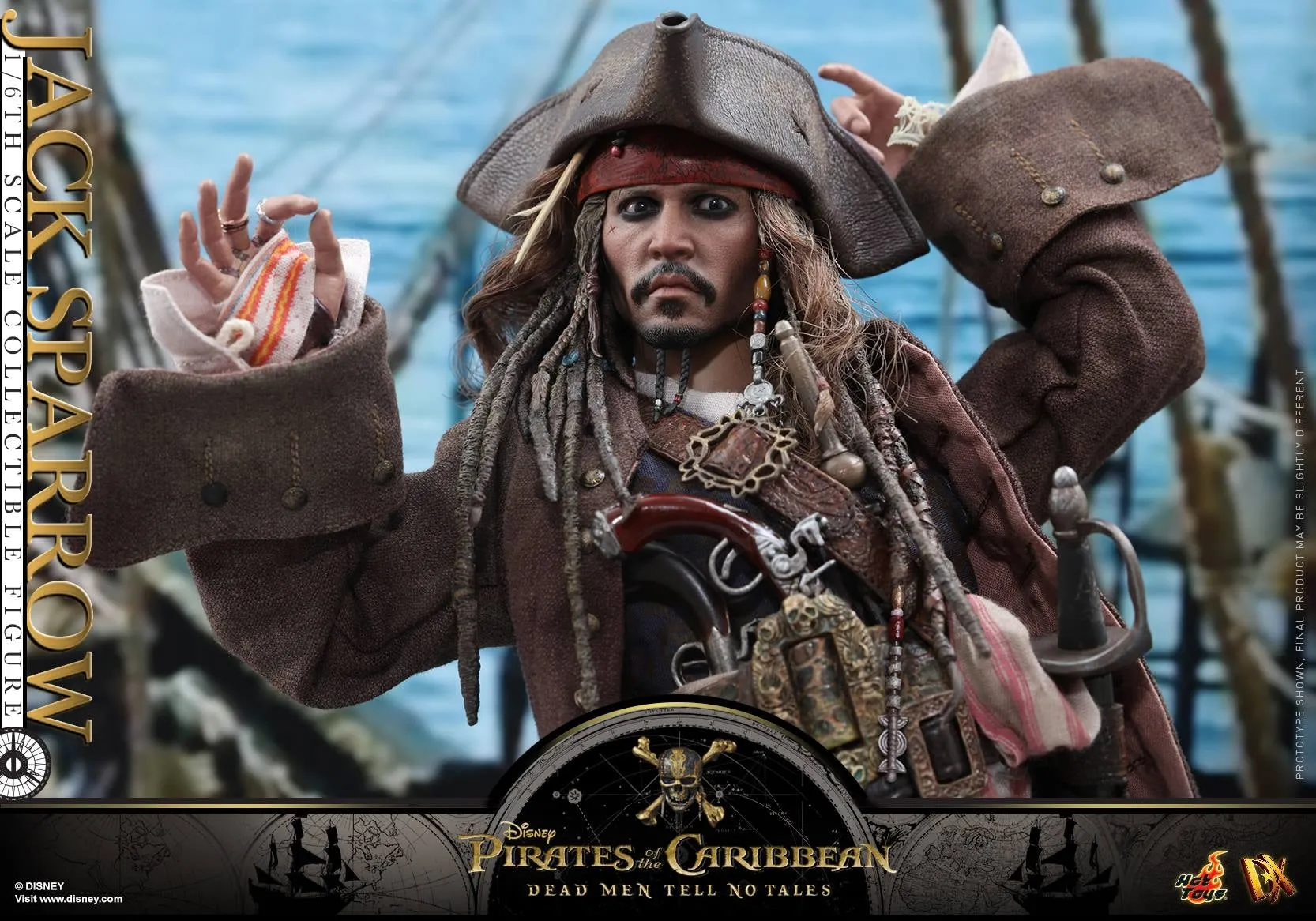 Hot Toys – DX15 – Pirates of the Caribbean: Dead Men Tell No Tales –  Jack Sparrow Collectible