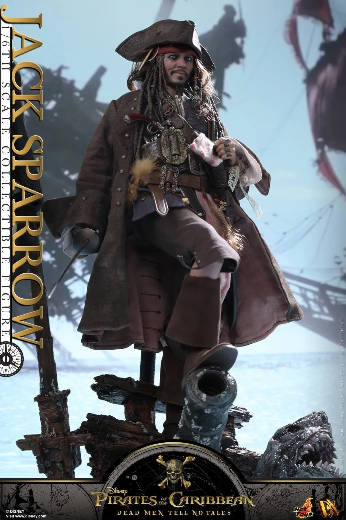 Hot Toys – DX15 – Pirates of the Caribbean: Dead Men Tell No Tales –  Jack Sparrow Collectible