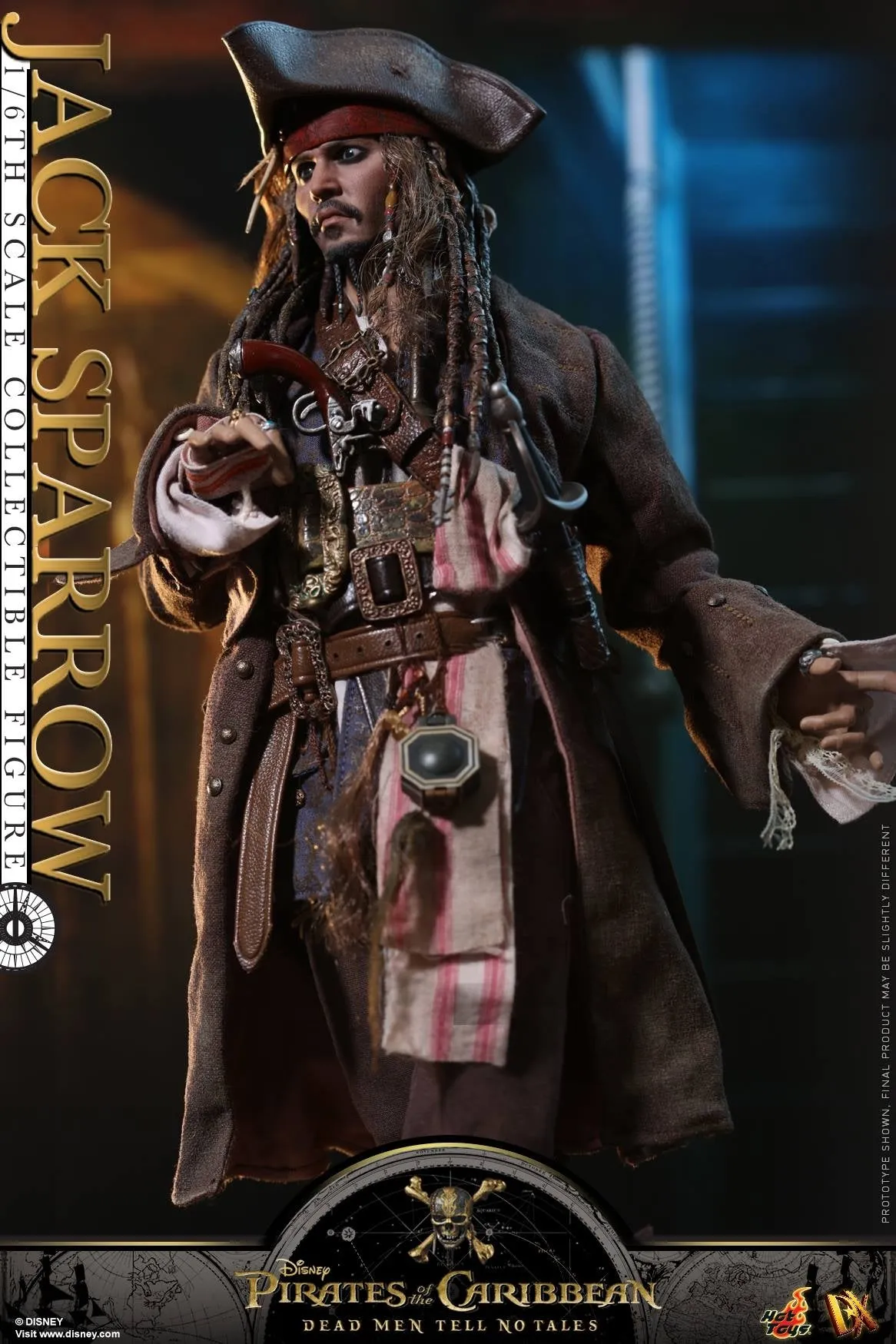 Hot Toys – DX15 – Pirates of the Caribbean: Dead Men Tell No Tales –  Jack Sparrow Collectible