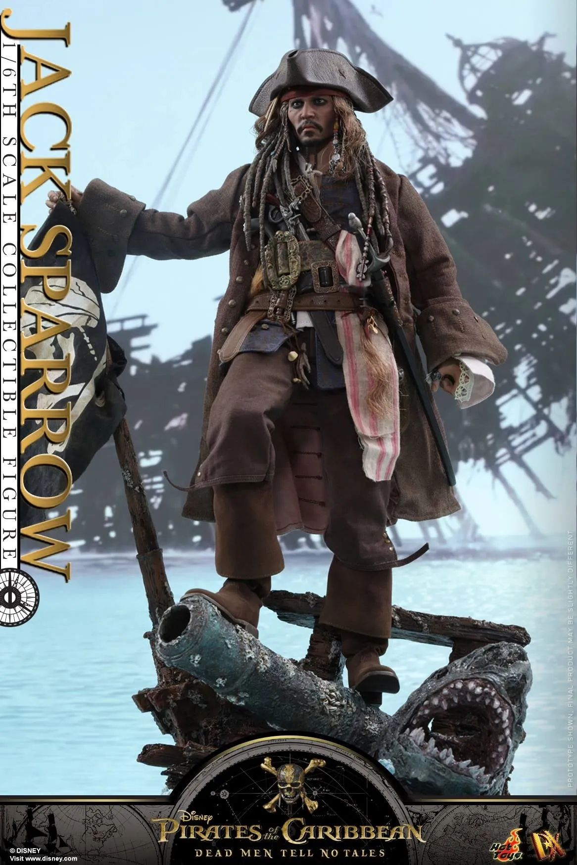 Hot Toys – DX15 – Pirates of the Caribbean: Dead Men Tell No Tales –  Jack Sparrow Collectible