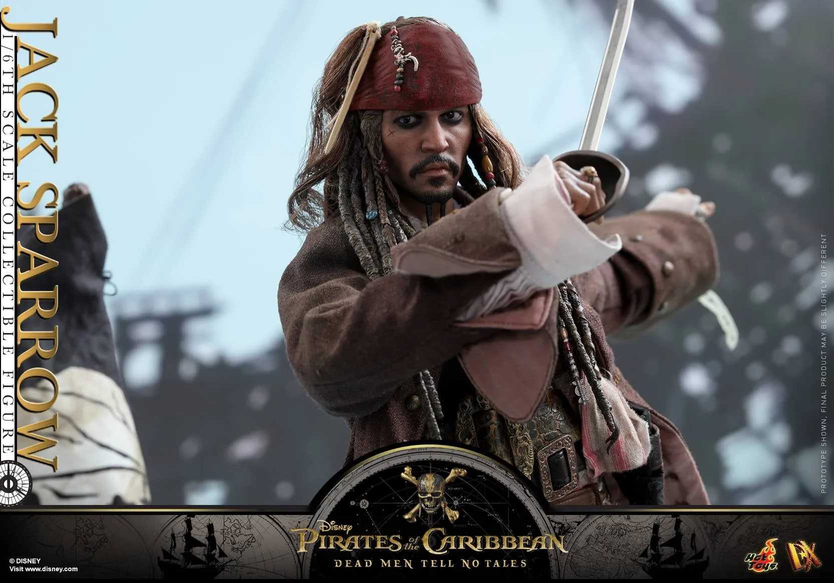 Hot Toys – DX15 – Pirates of the Caribbean: Dead Men Tell No Tales –  Jack Sparrow Collectible