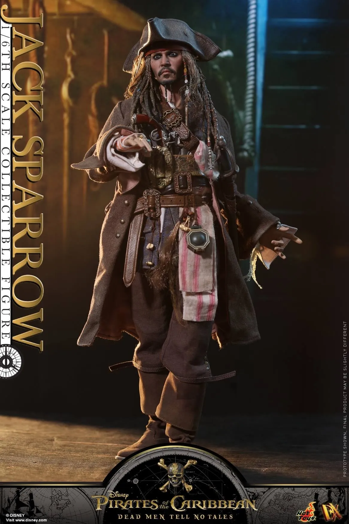 Hot Toys – DX15 – Pirates of the Caribbean: Dead Men Tell No Tales –  Jack Sparrow Collectible