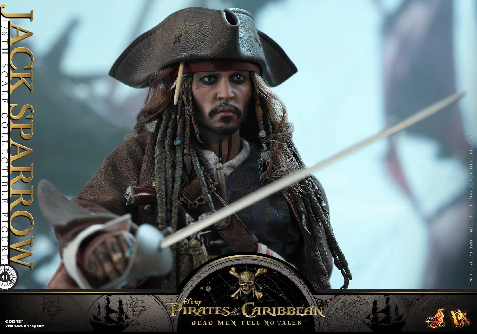 Hot Toys – DX15 – Pirates of the Caribbean: Dead Men Tell No Tales –  Jack Sparrow Collectible