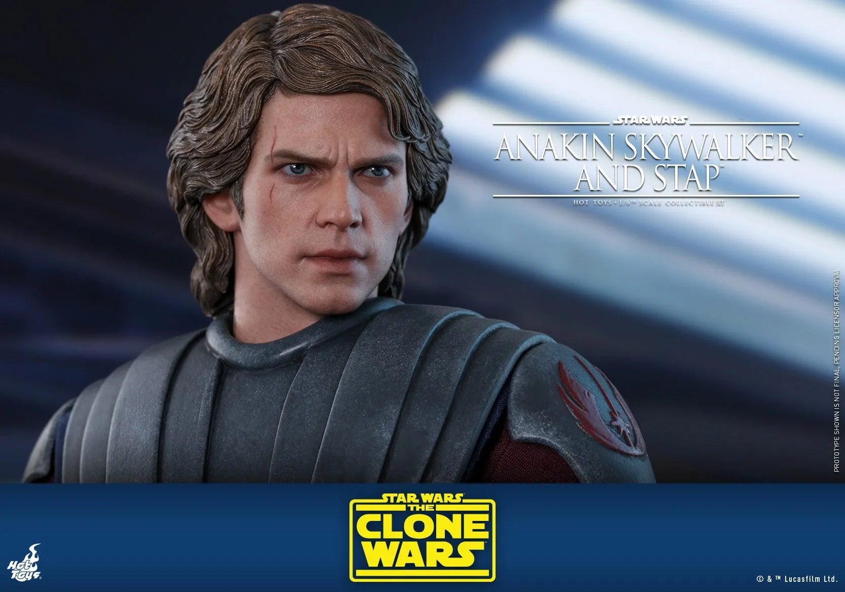 Hot Toys - TMS020 - Star Wars: The Clone Wars - 1/6th scale Anakin Skywalker and STAP Collectible Set