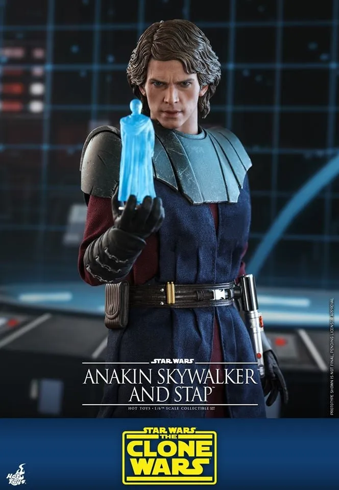 Hot Toys - TMS020 - Star Wars: The Clone Wars - 1/6th scale Anakin Skywalker and STAP Collectible Set