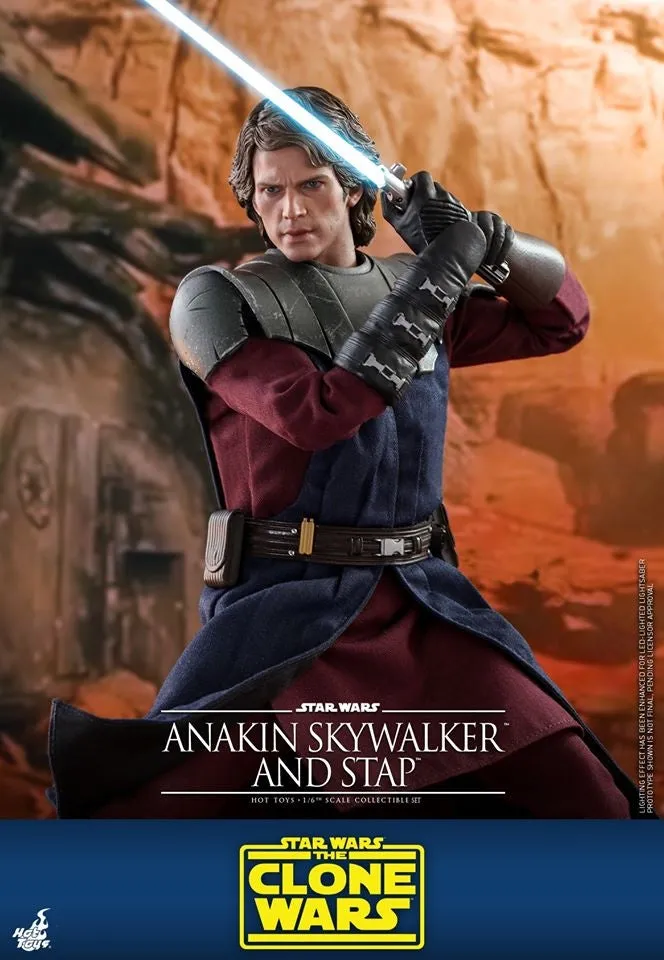 Hot Toys - TMS020 - Star Wars: The Clone Wars - 1/6th scale Anakin Skywalker and STAP Collectible Set