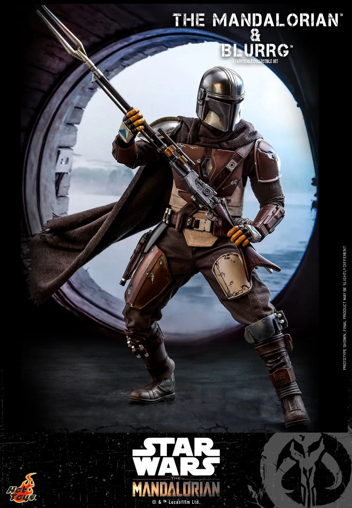 Hot Toys - TMS046 - Star Wars: The Mandalorian - 1/6th scale Mandalorian & Blurrg Collectible Set