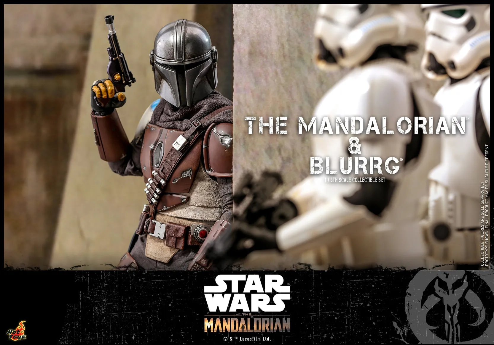 Hot Toys - TMS046 - Star Wars: The Mandalorian - 1/6th scale Mandalorian & Blurrg Collectible Set