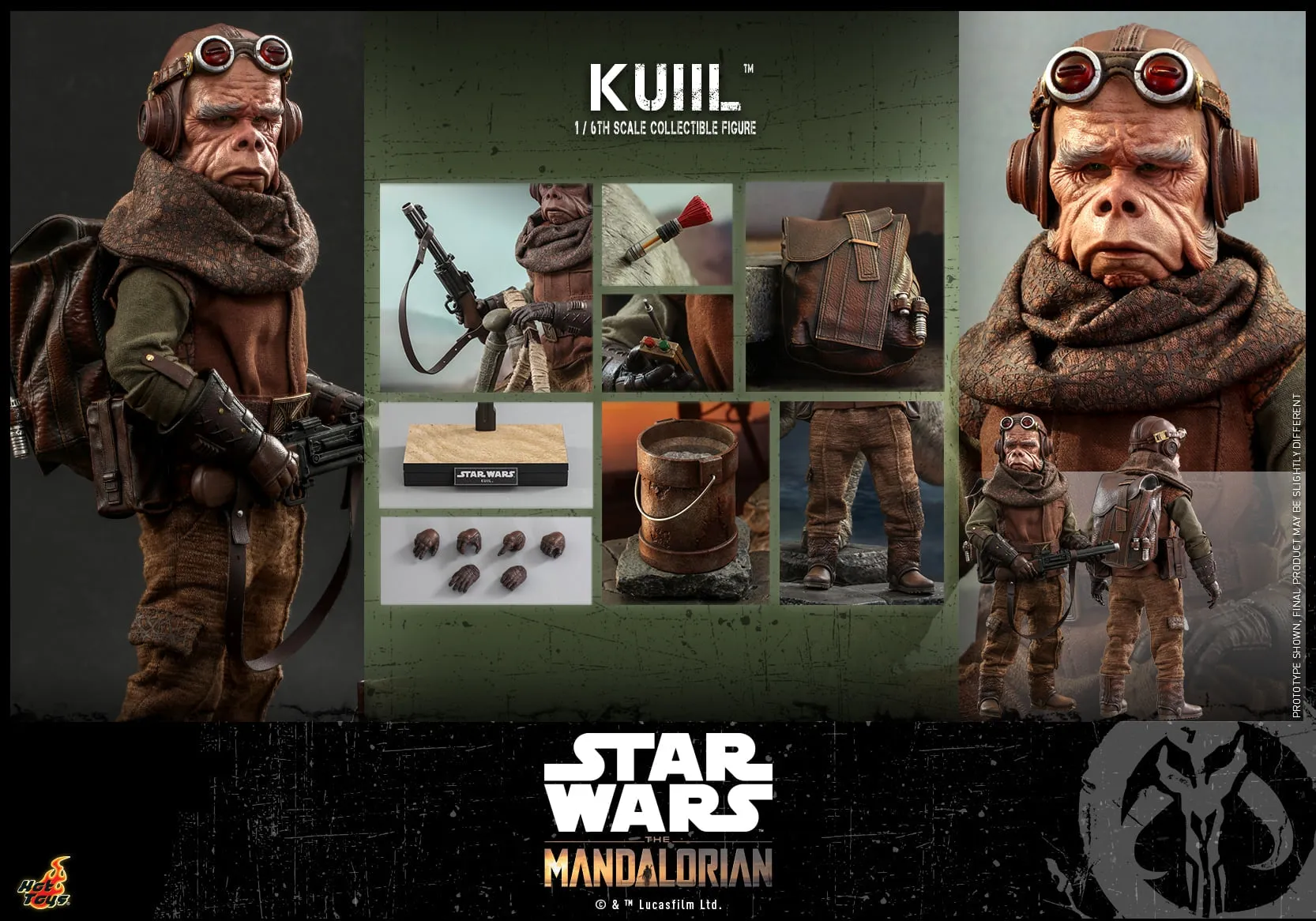 Hot Toys - TMS048 - Star Wars: The Mandalorian - 1/6th scale Kuiil Collectible Figure