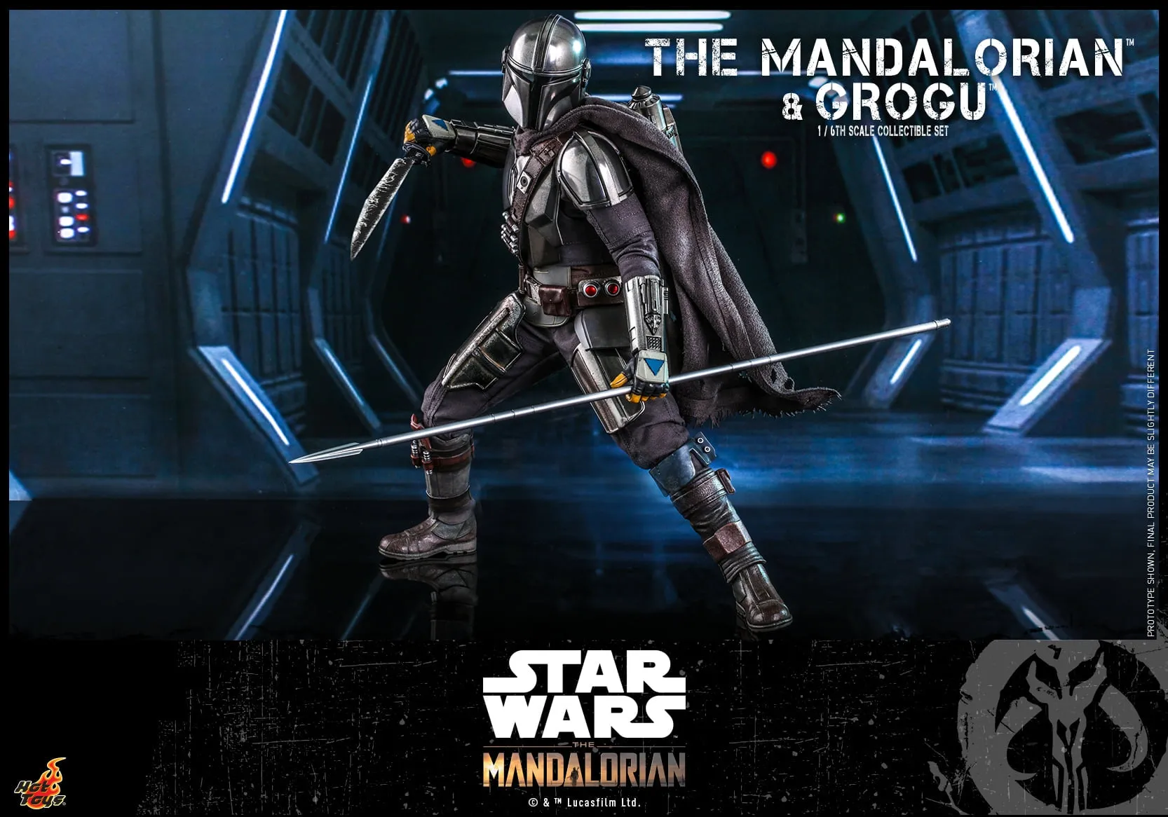 Hot Toys - TMS051 - Star Wars: The Mandalorian™ - 1/6th scale The Mandalorian™ and Grogu™ Collectible Set