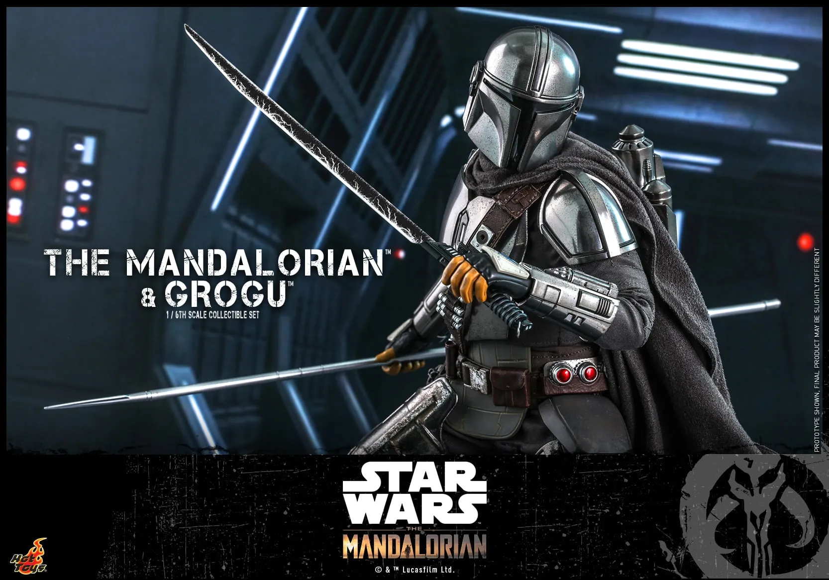 Hot Toys - TMS051 - Star Wars: The Mandalorian™ - 1/6th scale The Mandalorian™ and Grogu™ Collectible Set