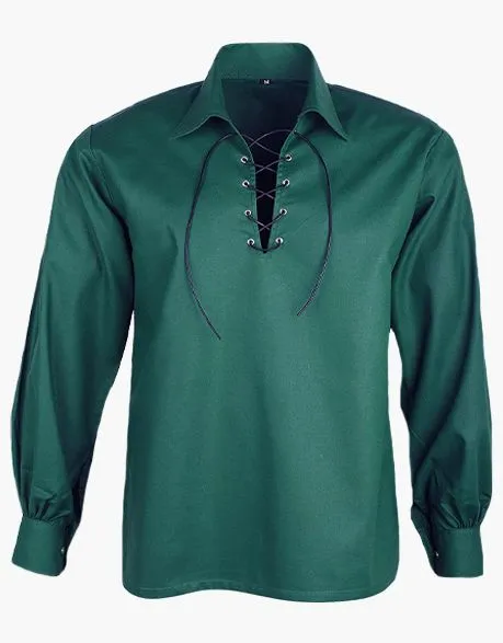 JACOBITE GHILLIE SHIRT IN SEA GREEN