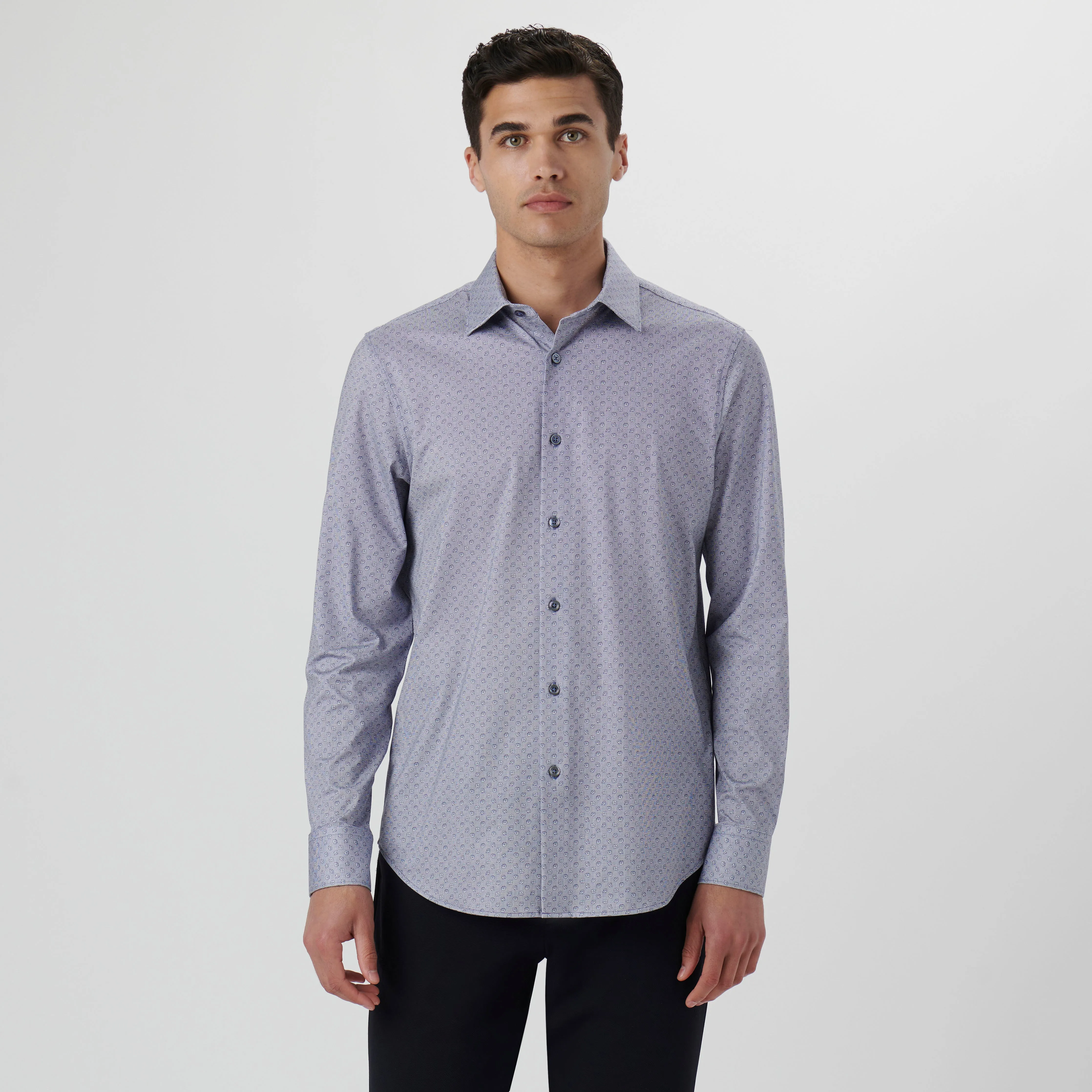 James Floral Pin Check OoohCotton Shirt