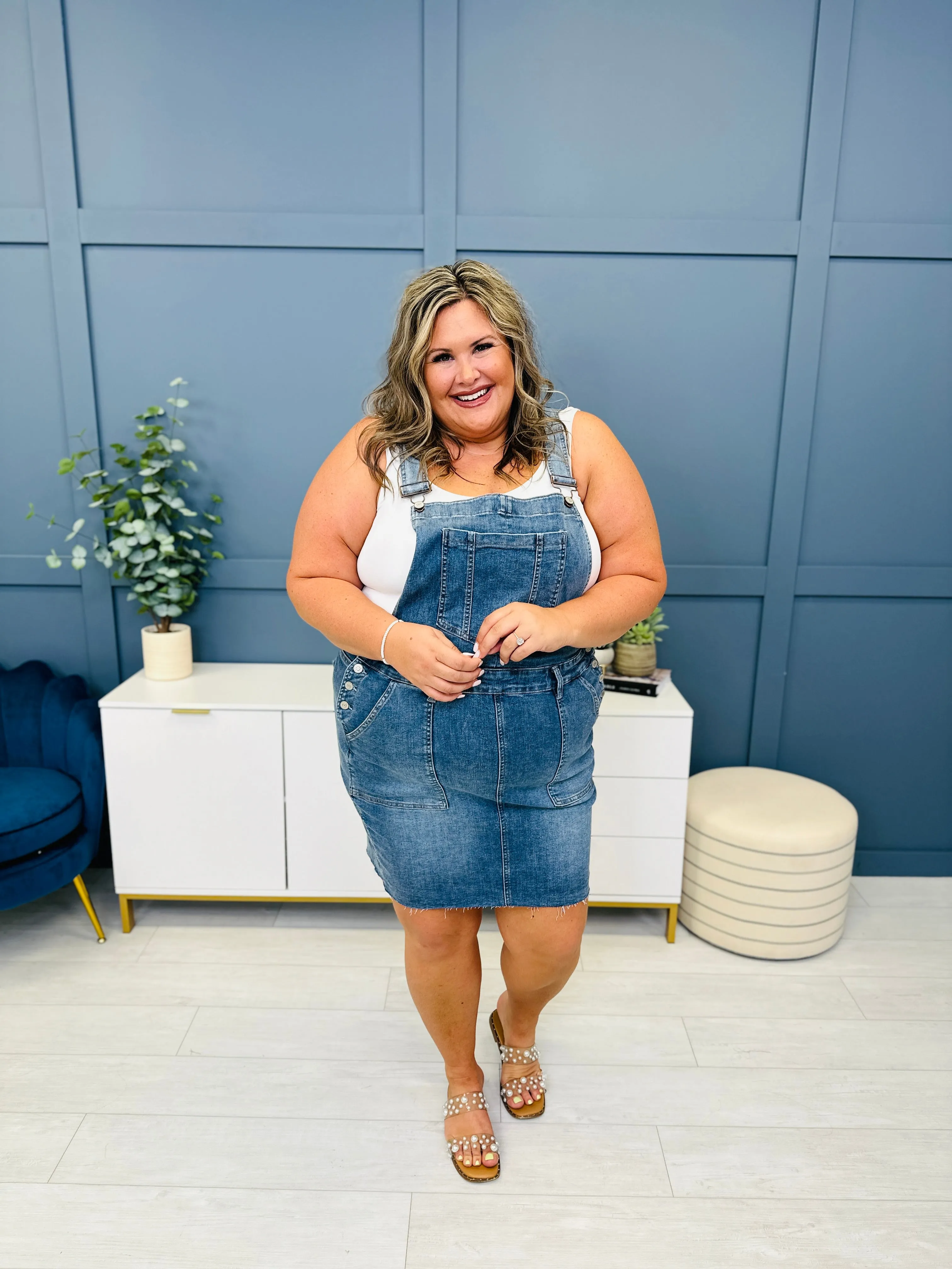 Judy Blue REG/CURVY Lovin' On You Overall Skirt