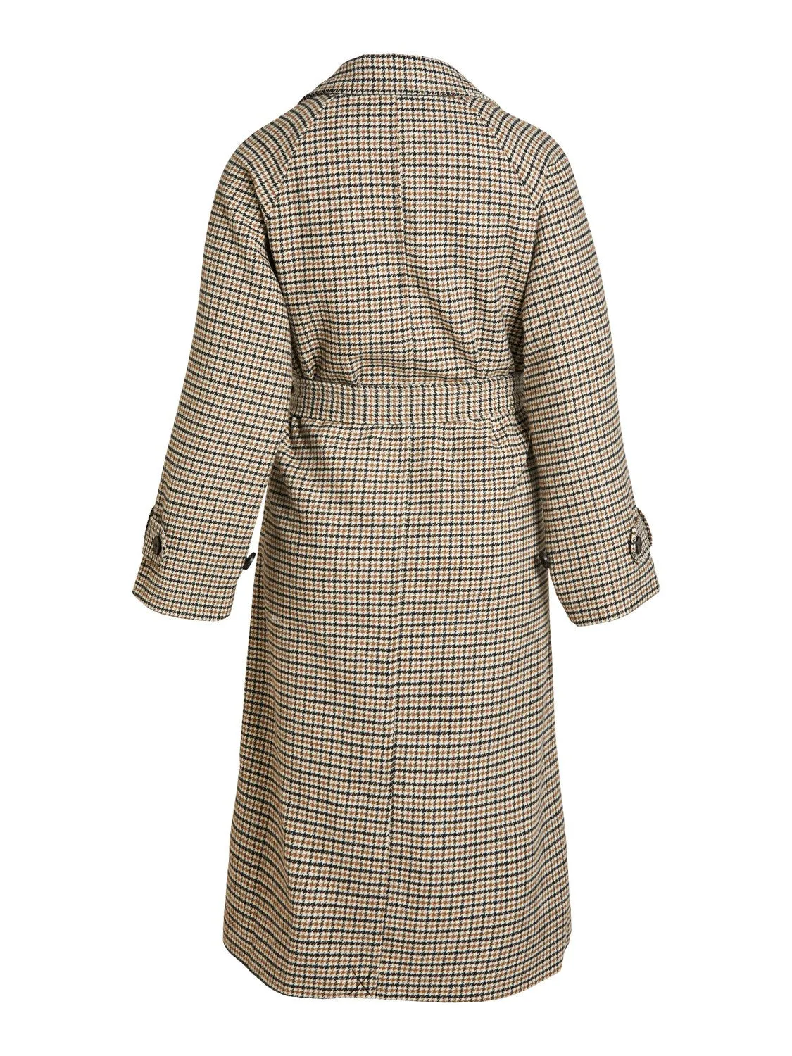 Keily Checkered Coat (Sepia)