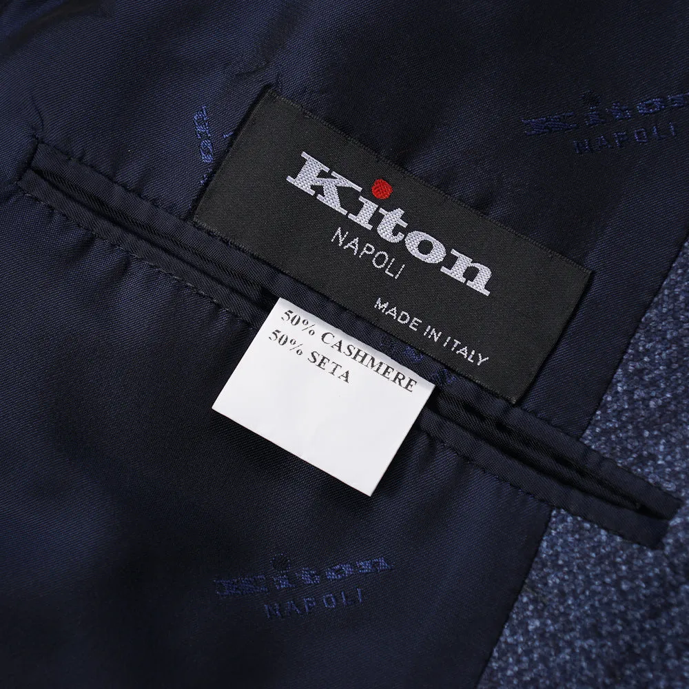 Kiton Dark Blue Cashmere-Silk Sport Coat