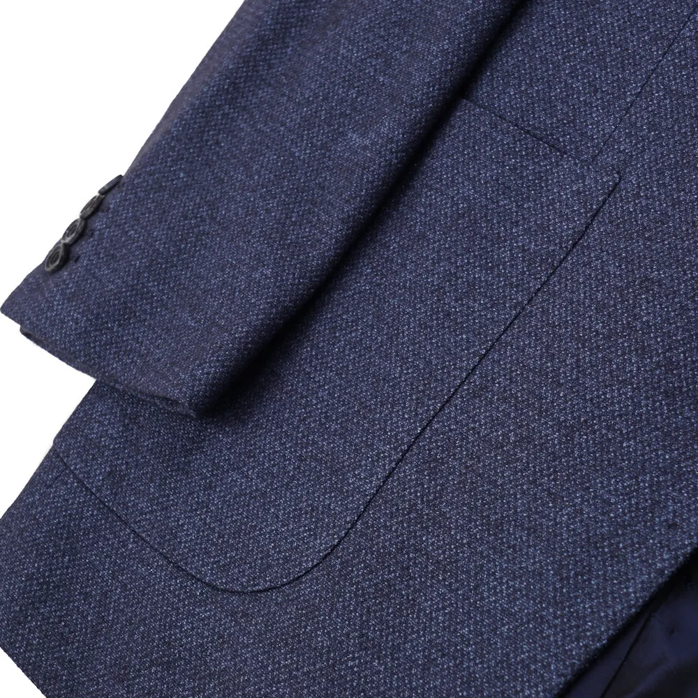 Kiton Dark Blue Cashmere-Silk Sport Coat