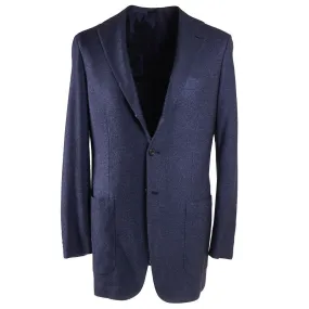 Kiton Dark Blue Cashmere-Silk Sport Coat