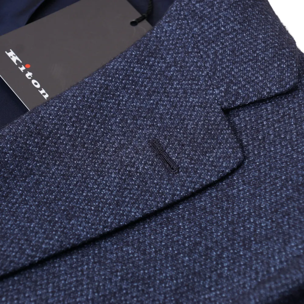 Kiton Dark Blue Cashmere-Silk Sport Coat