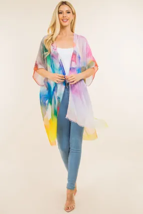 KP-4143 colorful ombre kimono