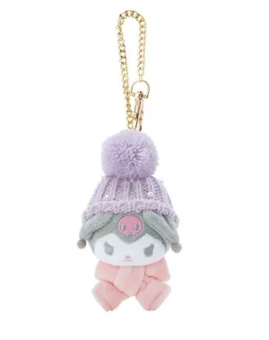 Kuromi Plush Knit Hat Keychain