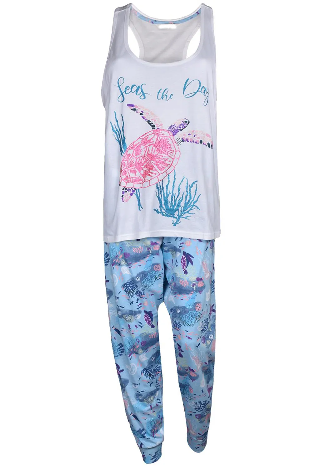 Ladies Sealife Pyjama Set