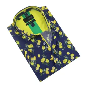 Lemon Melody Print Short Sleeve Shirt