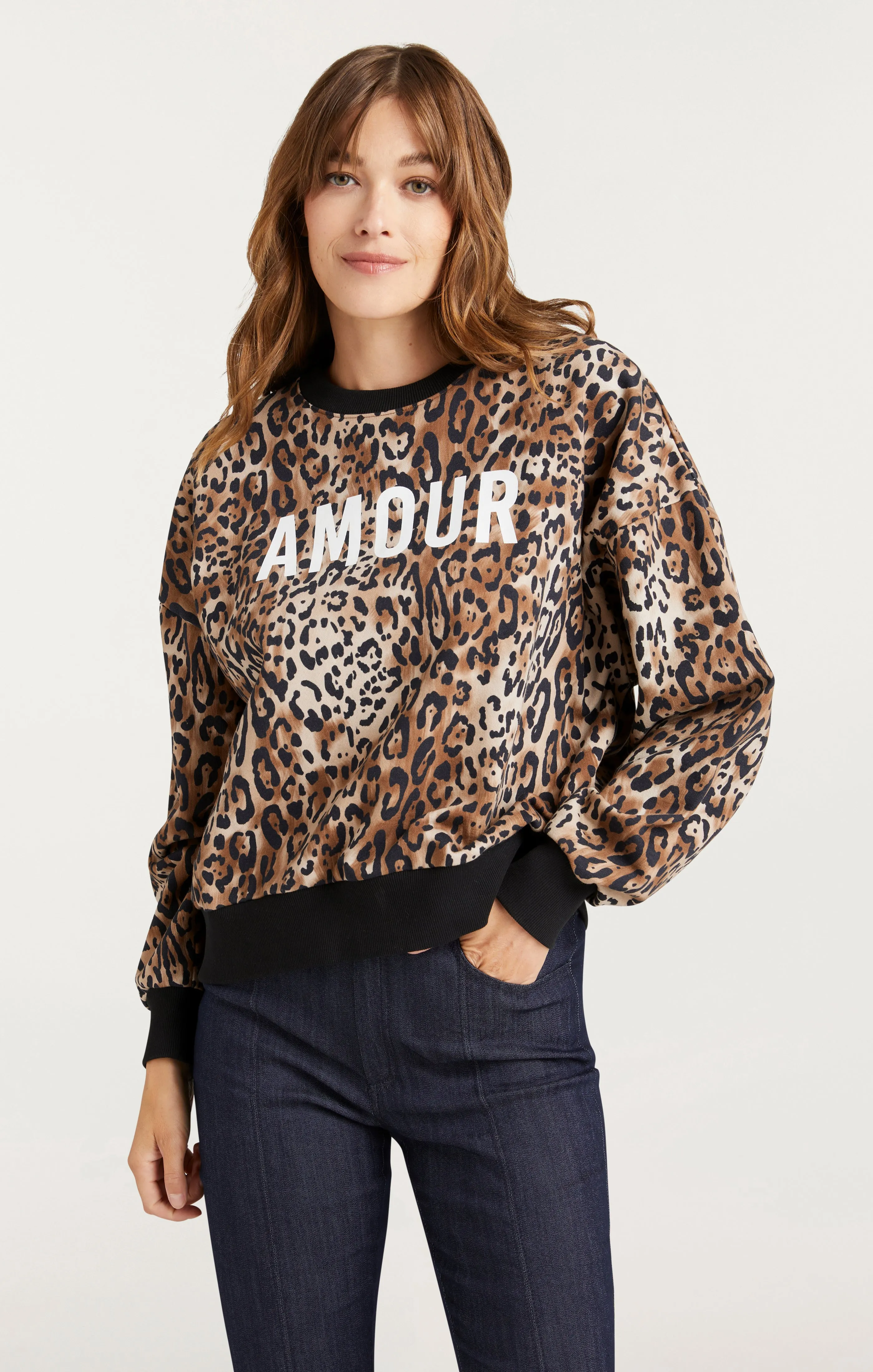 Leopard Amour Brandy Sweatshirt Pullover