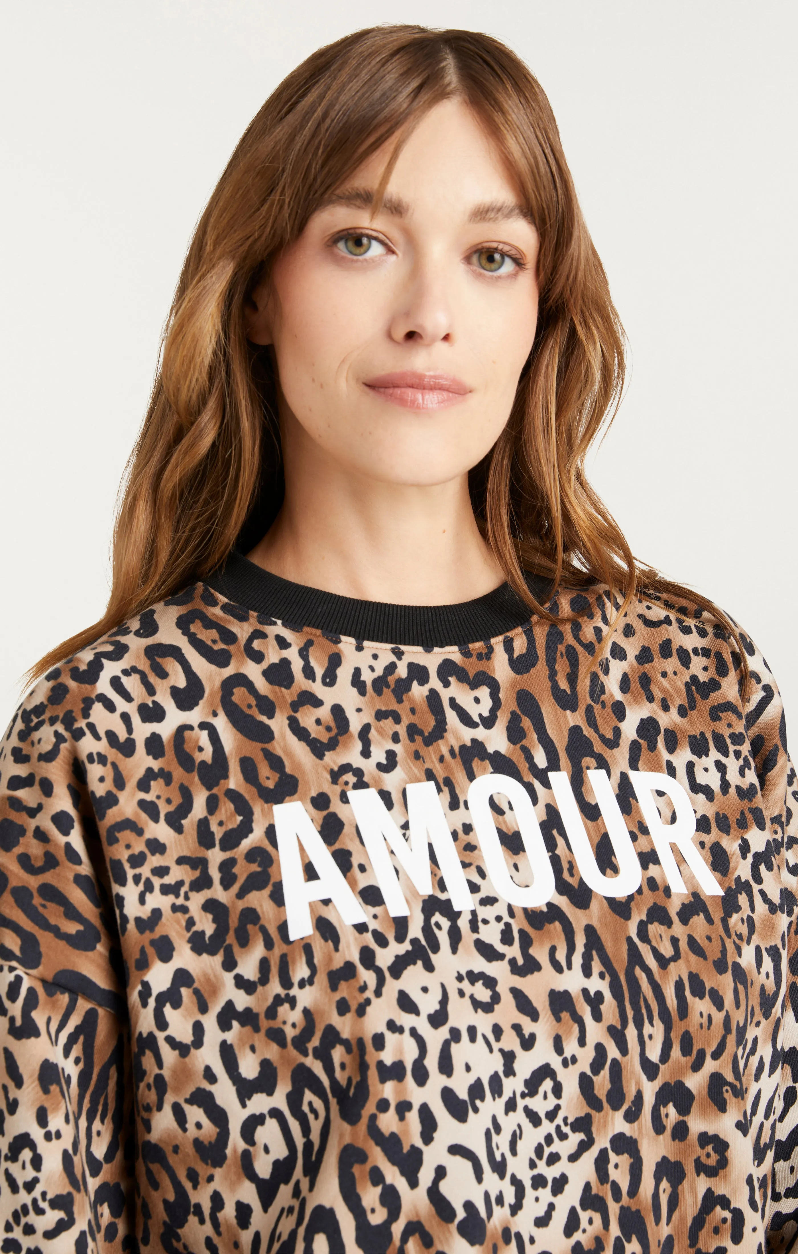 Leopard Amour Brandy Sweatshirt Pullover