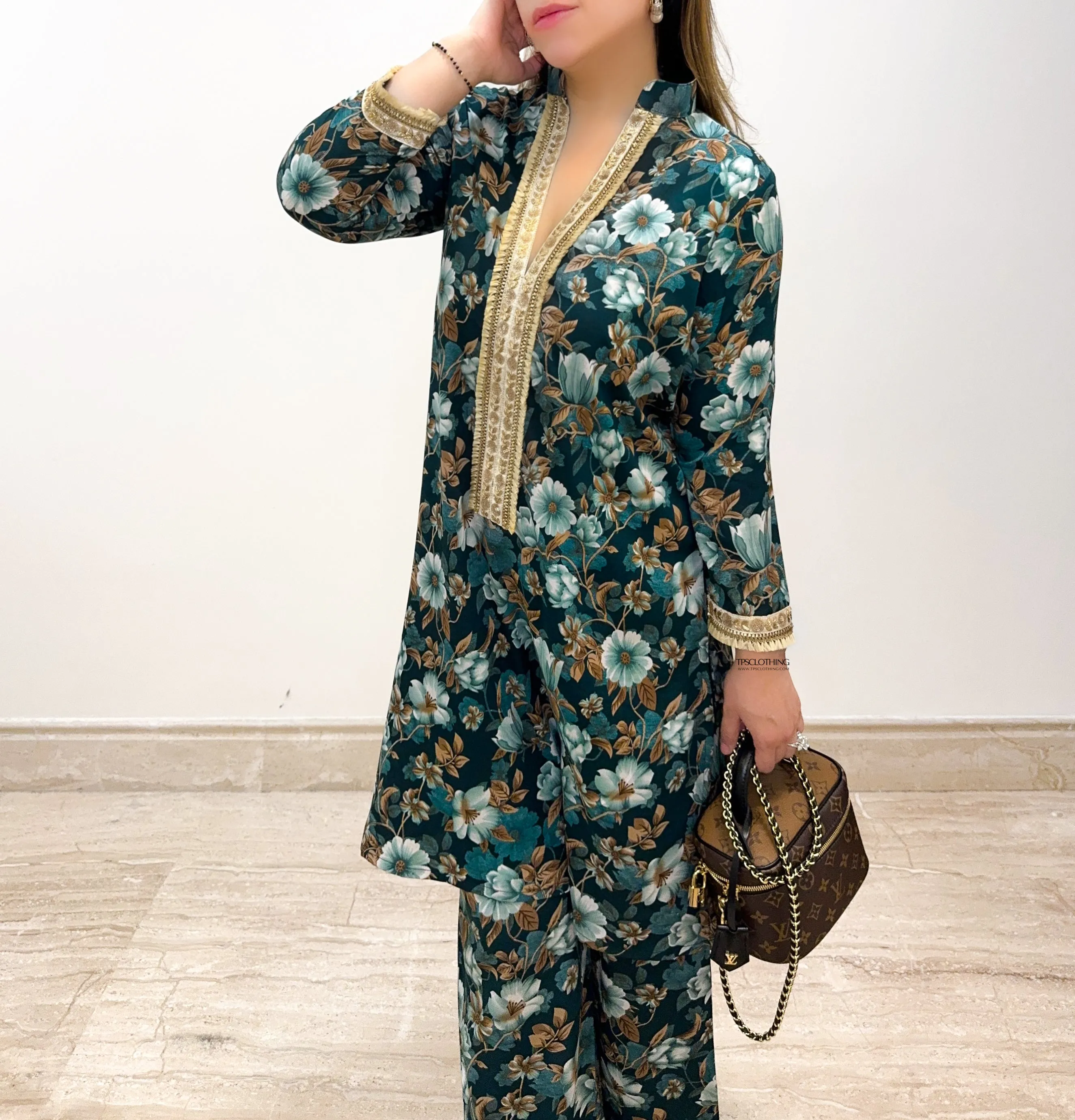 Lila Kurta Coordinate