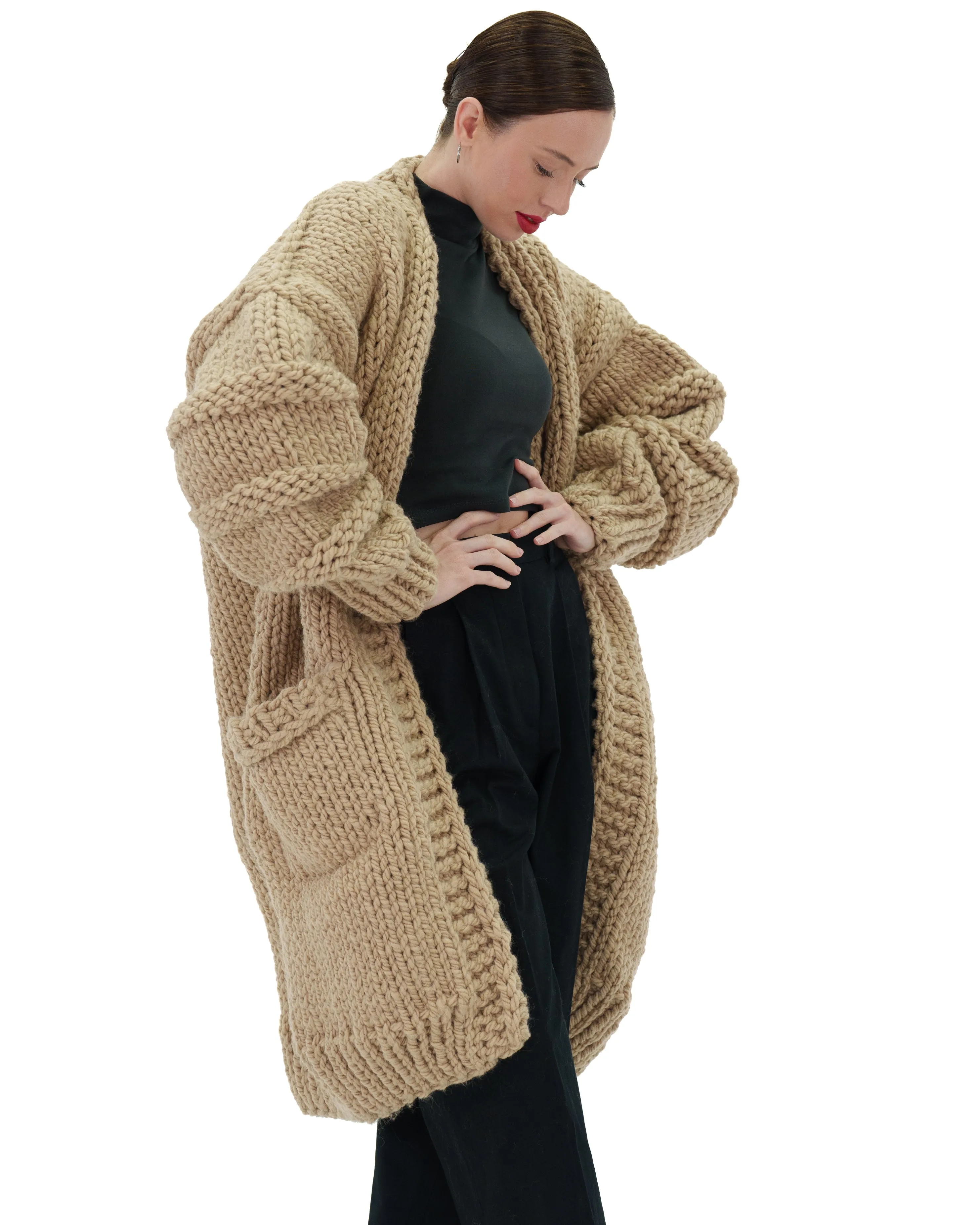 Long Pocketed Cardigan