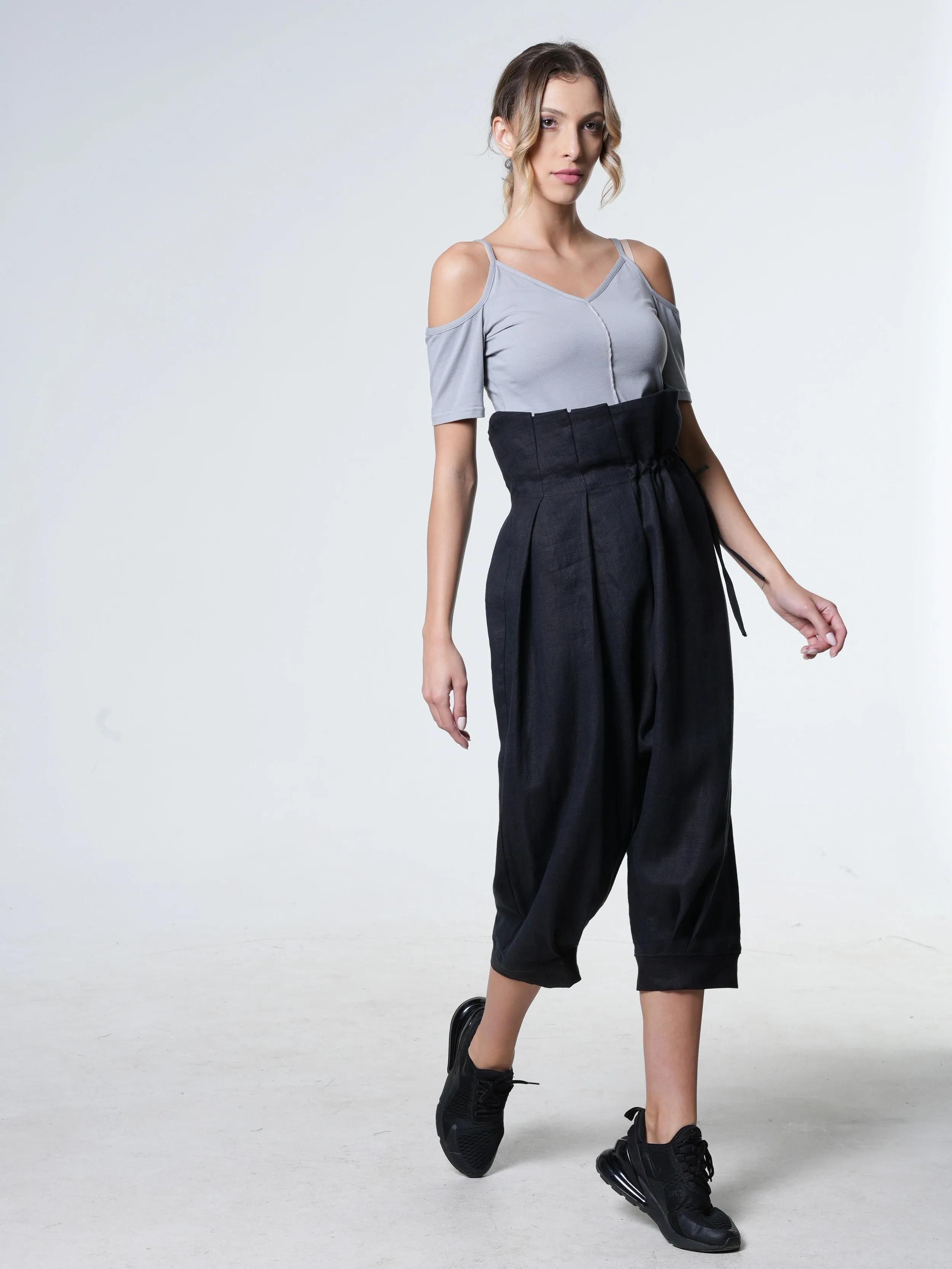 Loose Linen Capris