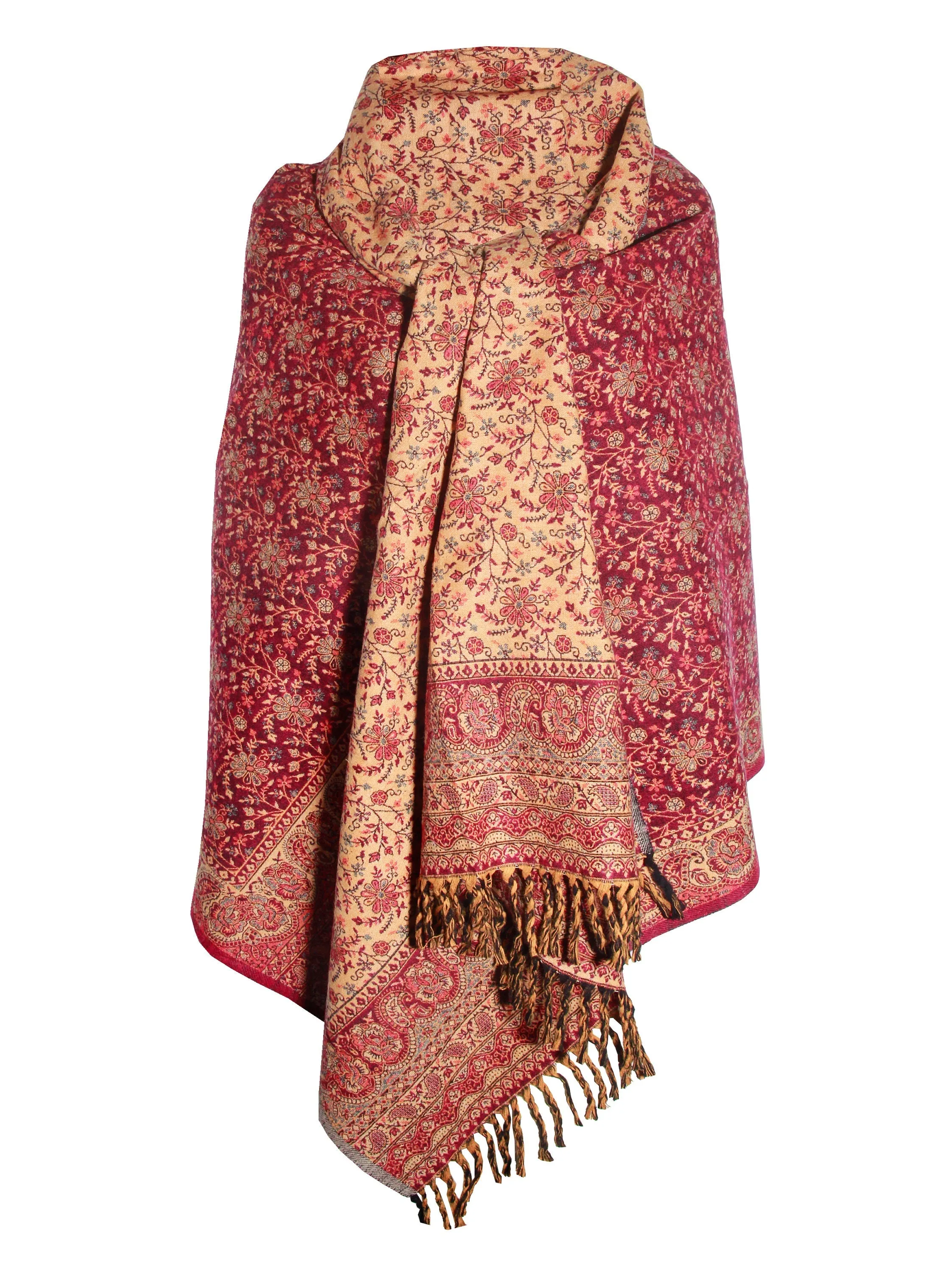 LUXURY HANDMADE ROSE pink floral Scarf Yak Wool comfortable scarf Shawl Blanket stole unisexTravel Wrap Meditation Soft Shawl special Gift