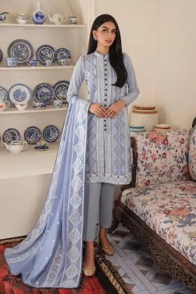 Manzil by Cross Stitch Unstitched 3 Piece Winter Collection'2021-KH-04