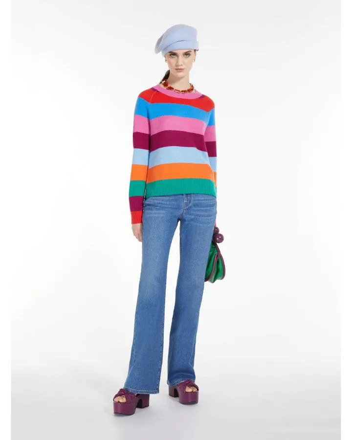 Max Mara Cosimo Striped Cashmere Pullover