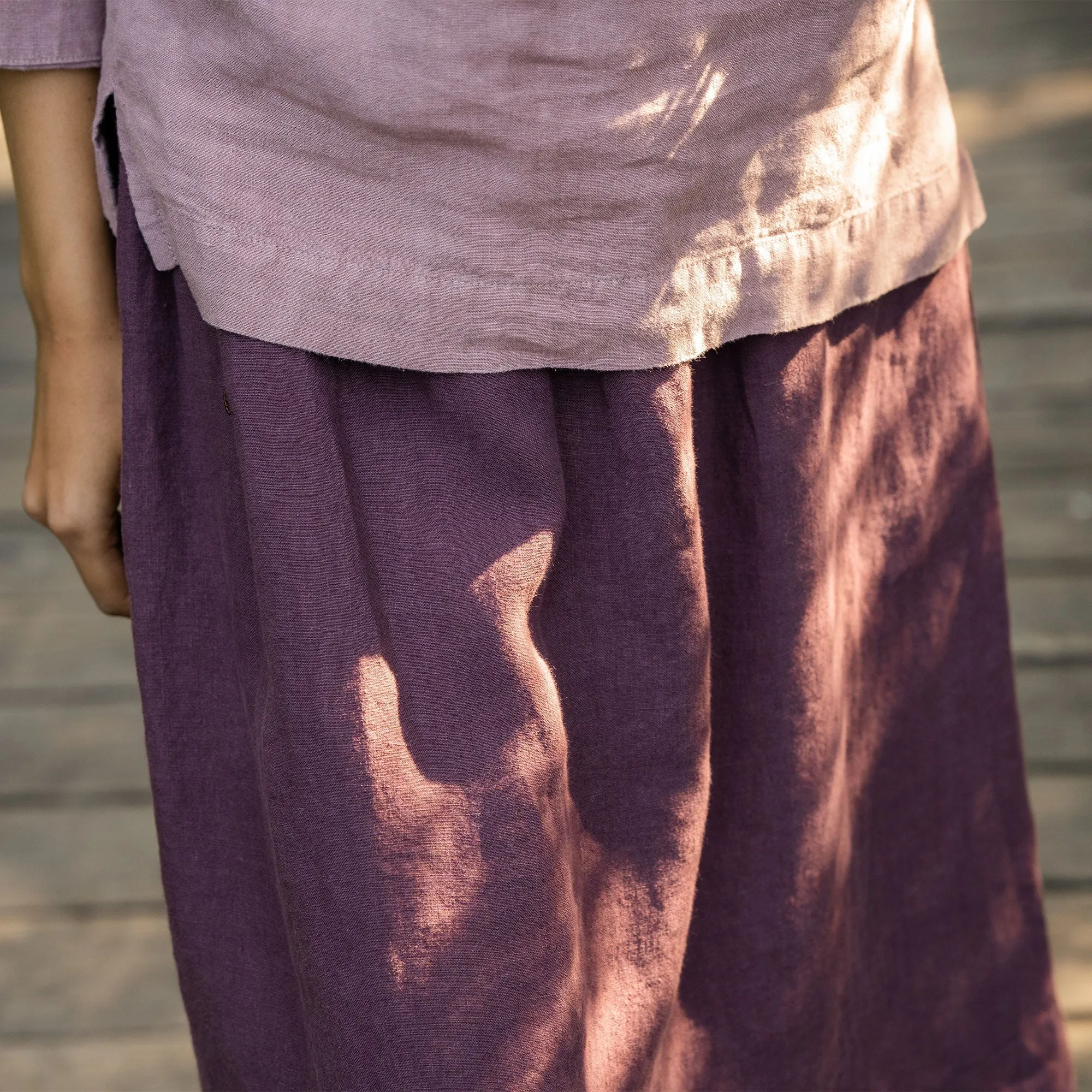 MENIQUE Midi Skirt Sophia Shadow Purple