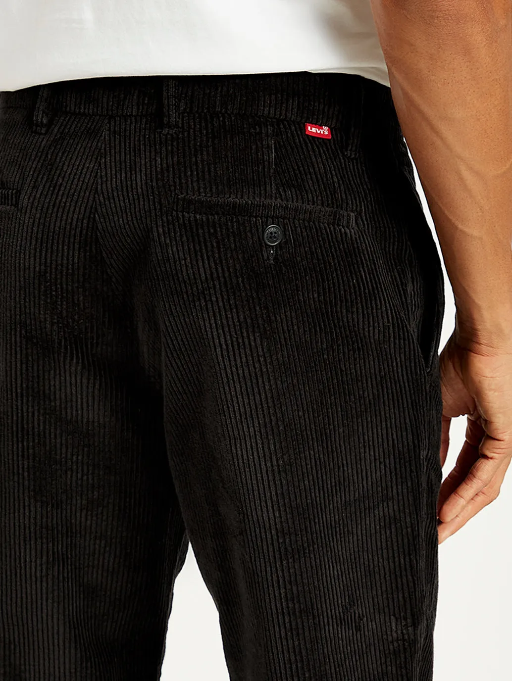 Men's Black Straight Fit Chinos